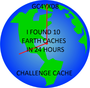 10 Earthcache finds in 24 hours challenge cache