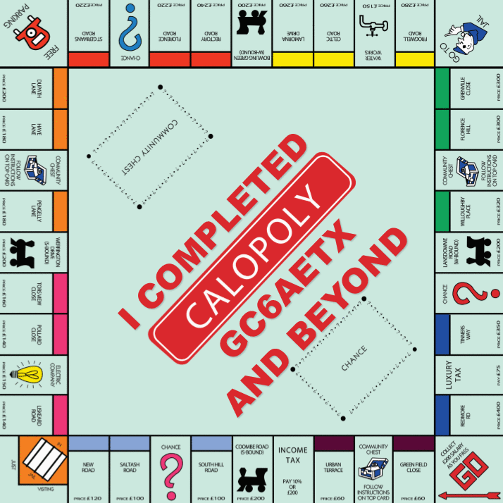 We completed the Calopoly Series.